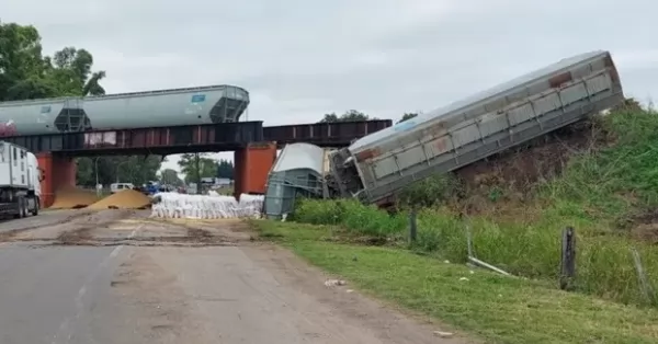 Habilitaron el tránsito en la Ruta 33 tras el colapso del puente ferroviario