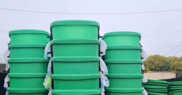 Timbúes sumó 50 nuevos contenedores de residuos para la localidad