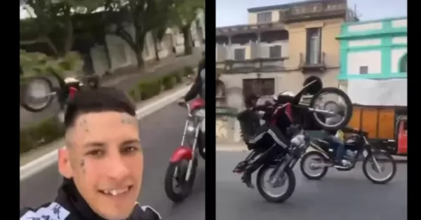 Denunciaron a L-Gante por “homenajear” al Noba instando a motociclistas a hacer “Willy”