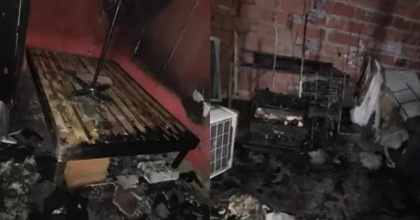 Se incendió parte de una vivienda de Capitán Bermúdez y piden colaboración