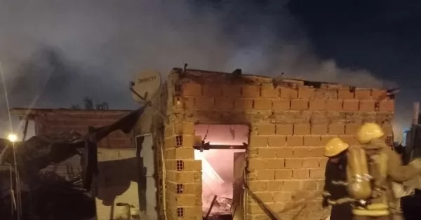 Durante la madrugada se produjo un incendio en una vivienda de San Lorenzo