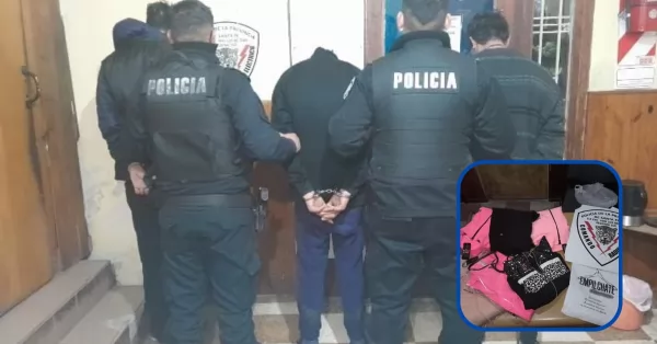 Cayeron tres ladrones que robaron en una tienda de ropa en Beltrán