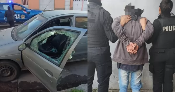 Un adolescente fue detenido por romper vidrios de autos y robar pertenencias del interior