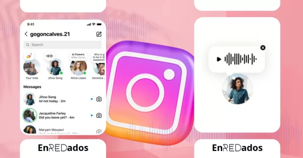 Instagram anunció que incluiría audios en las “notas” de la aplicación 