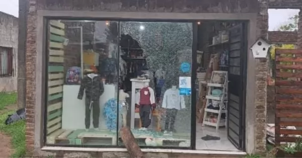 Beltrán: rompió la vidriera e intentó robar en una tienda, pero fue “ahuyentado” por los vecinos