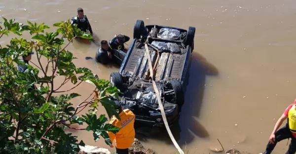 Fuerte operativo para dar con el hombre desaparecido en el río en San Lorenzo