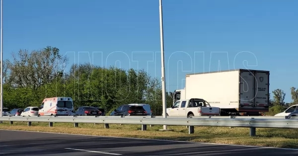 Continúan las demoras por las obras en la Autopista a la altura de Fray Luis Beltrán