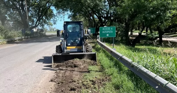 Se retomaron los trabajos en Ruta 11 entre Timbúes y La Ribera