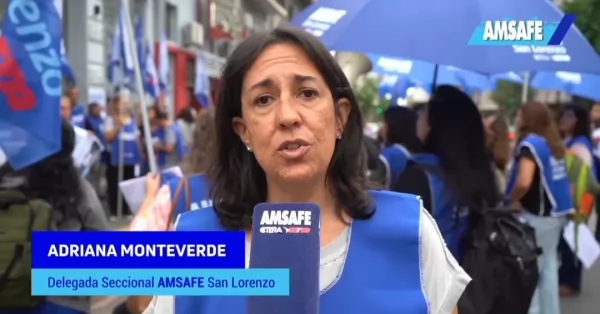 Amsafé San Lorenzo rechazó el presentismo docente y realizarán una radio abierta en Plaza San Martín 
