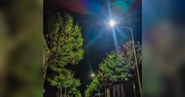 Instalaron más de 115 luminarias led para el alumbrado público en Ricardone 