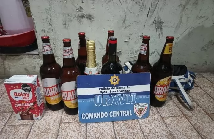 San Lorenzo: Robó cervezas, vino y chocolatada de un comercio y fue detenido 