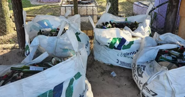 Recolectaron y reciclaron más de 190 kilos de plásticos y cartón en San Jerónimo Sud 