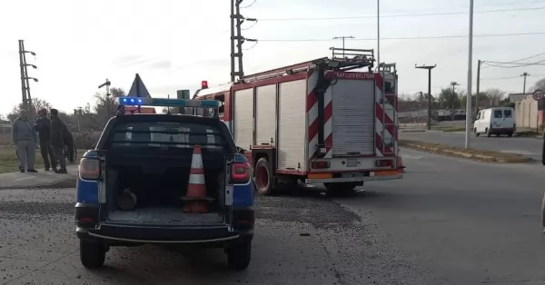 Beltrán: Una mujer debió ser hospitalizada por un choque en la avenida interurbana 