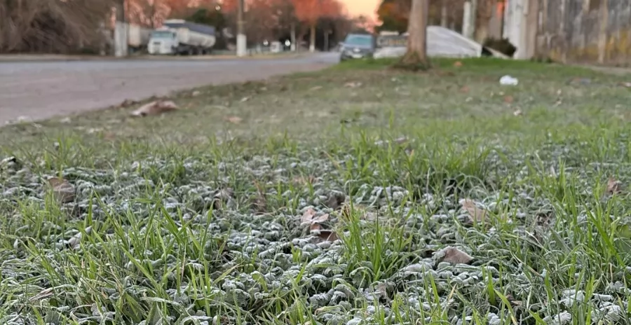 Está helado: arrancó la semana con temperaturas bajo cero en la región