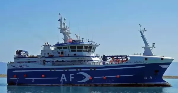 Un buque pesquero se hundió cerca de las Islas Malvinas y murieron ocho personas