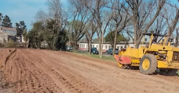 Construyen un nuevo playón deportivo para los vecinos de Ricardone