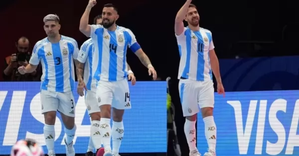 Argentina venció a Croacia y está en cuartos de final del Mundial de Futsal