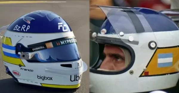 Franco Colapinto homenajeará con su nuevo casco a Carlos Reutemann 