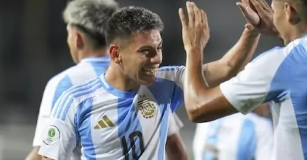 Goleada de Argentina a Brasil por 6 a 0 en el inicio del Sudamericano Sub 20