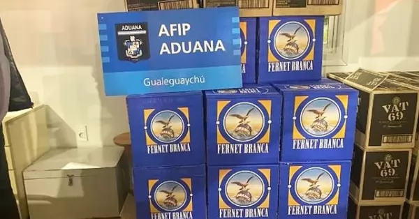 La delegación entrerriana de la Aduana subastará botellas de fernet y otras bebidas