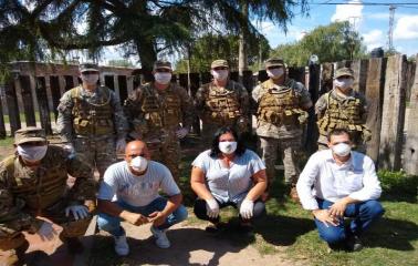 Por la Pandemia, las Fuerzas Armadas comenzaron tareas de asistencia en Fray Luis Beltrán