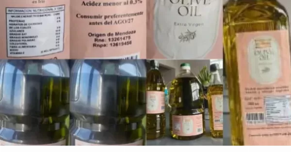 ANMAT prohibió la venta de un aceite de oliva falsamente rotulado