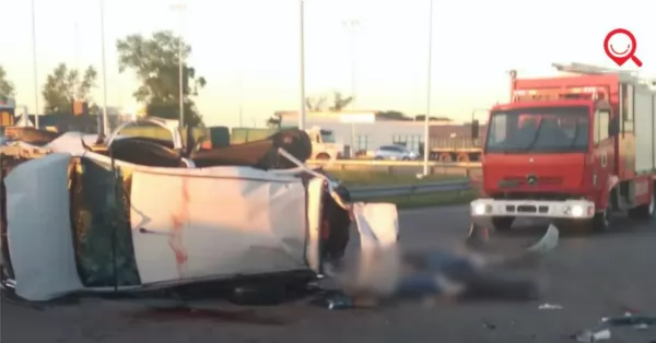 Timbúes: 3 jóvenes perdieron la vida en un accidente sobre Autopista Rosario Santa Fe