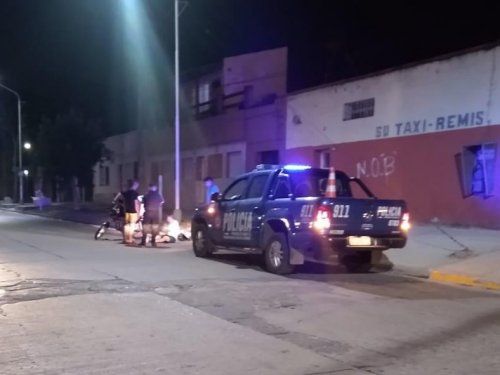 Bermúdez: Delivery chocó con un auto y terminó con heridas leves