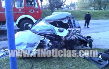 Impresionante accidente en Capitán Bermúdez