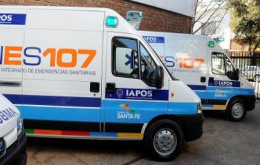 La provincia entrega ambulancias en Rosario y Villa Gobernador Gálvez