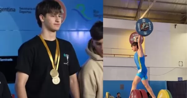 El sanlorencino André Leclerc fue campeón nacional en levantamiento de pesas 