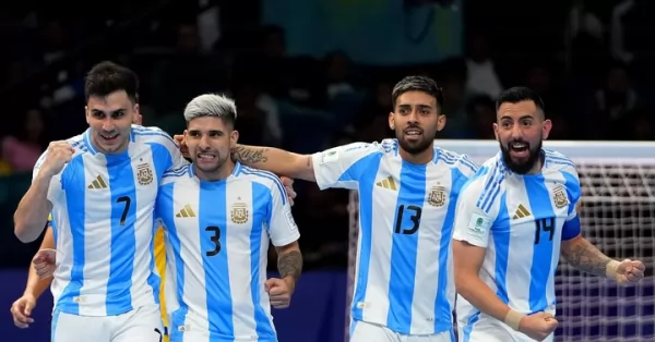 Contundente goleada de Argentina a Kasajistán en el Mundial de Futsal y clasificación a semifinales