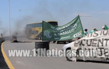 San Lorenzo: Se levantaron los cortes del paro 20N de la CGT