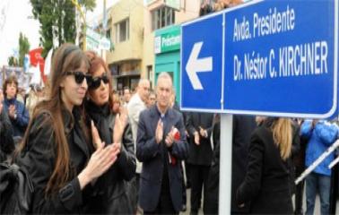 Se inauguró la avenida Néstor Kirchner.