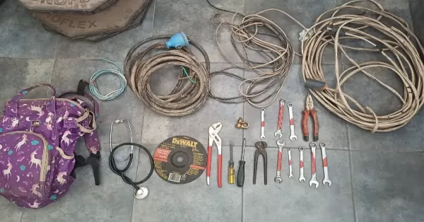 Un hombre fue detenido en Ricardone con una mochila que contenía elementos de dudosa procedencia 