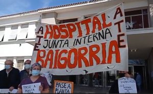 ATE: Realizaron una asamblea frente al Hospital Eva Perón en el Día de la Sanidad