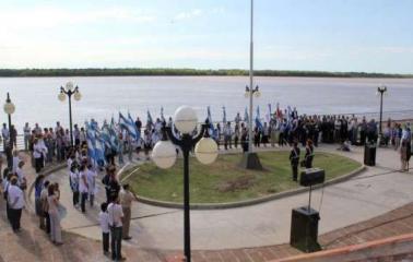 San Lorenzo celebró el bicentenario de la bandera