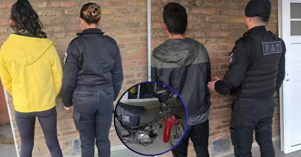 Detuvieron a dos hombres que circulaban por Puerto San Martín en una moto robada hace dos años