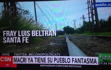 Un medio de Bs As tituló en un informe a Fray Luis Beltrán como “Pueblo Fantasma”