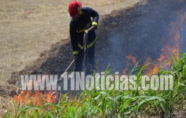 Incendio en Fray Luis Beltrán