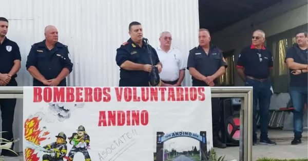 Bomberos de Andino lograron la operatividad del cuartel