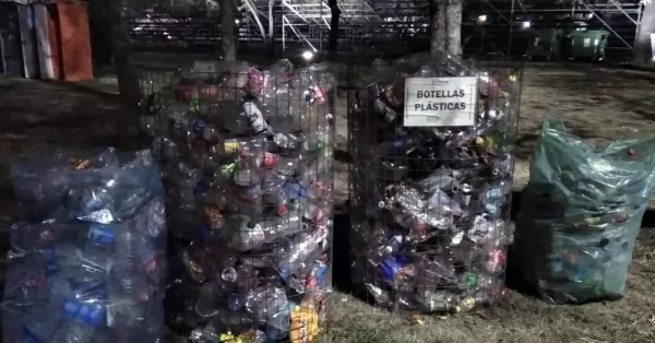 San Lorenzo: Recolectaron más de 150 kilos de plástico en el Festival Folclórico y será reciclado