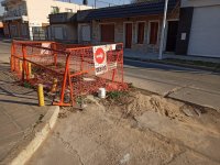 Bermúdez: vecinos molestos por la obra inconclusa del acueducto a San Lorenzo 
