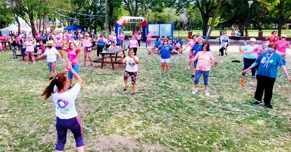 Beltrán realizó su primera Caminata Saludable