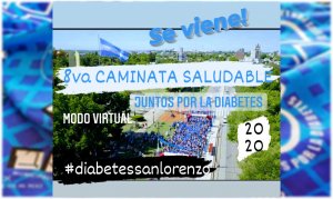 San Lorenzo: Caminata Saludable por la Diabetes de forma virtual