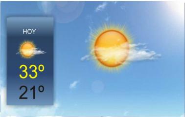 Jornada con cielo despejado y 33 grados de temperatura máxima