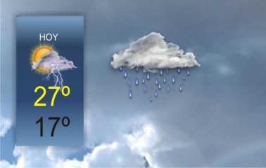 Jornada con posibles lloviznas al medio día y una máxima de 27 grados 