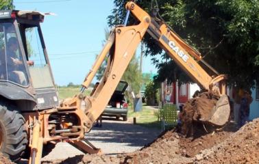 San Lorenzo: Conectaron cloacas en calle Casilda