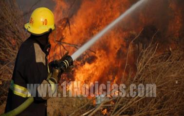 F. L. Beltrán: Incendian pastizales en el corralón