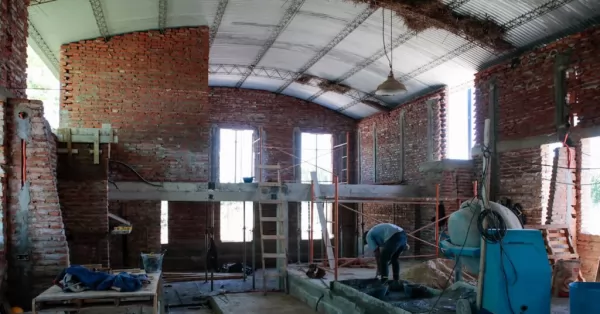 Avanza a buen ritmo la construcción del coworking en San Lorenzo